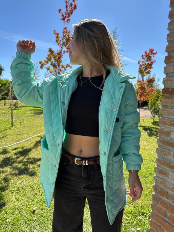 CHAQUETA ACOLCHADA FORRADA / MENTA